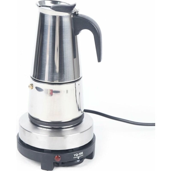 Sähköinen kahvinkeitin, espressokone, ruostumattomasta teräksestä valmistettu espressokone