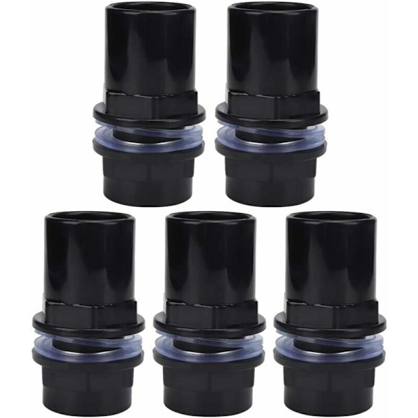 Akvarium vannrørkobling PVC-skjøt Høyre rør Fiskekobling tilbehør reservoar for akvarium 5-delt akvarium (32mm) ， ， ，