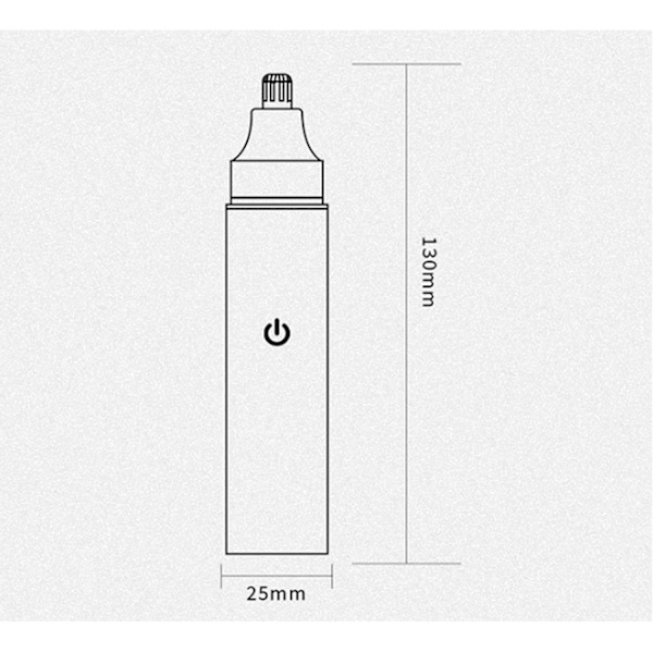 Helautomatisk oppladbar nesetrimmer for menn