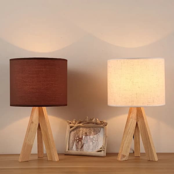 Touch-dæmpbar bordlampe til børneværelse i nordisk stil LED-sengelampe Romantisk indendørsbelysning 3W (rød)