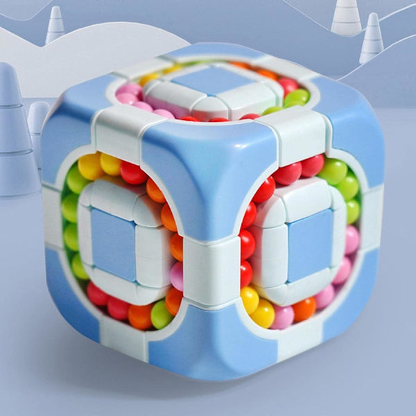 Magiska bönor pedagogiska leksaker - Magiska bönor 3X3 snurrande fingerkuber - Handhållen spinner avslappnande kub leksak för barn, födelsedag, påskkorg