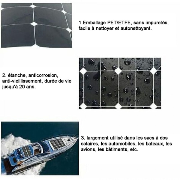 Polykristallinen Kannettava 20W 12V aurinkopaneelisarja 20a SOLAR LOOK CULTER SOLAR SOLUTER SOLUTER Asuntoautoon HOS 43.5 x 20 x 2.5cm, Sarja