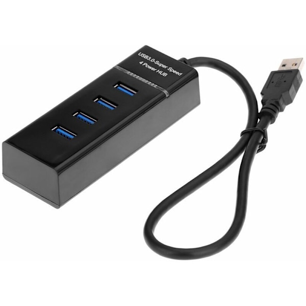 4 interface 3hub USB En Drag Fyra Hub Splitter Dator Laptop Extender