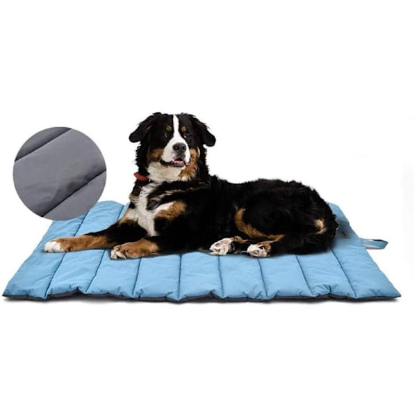 (110 x 68 cm) Stor hund- och kattmatta (fräsch och varm), hopfällbar hundkorg, tvättbar hundkudde, antistatisk hundresebädd för utomhusbruk, kylmatta