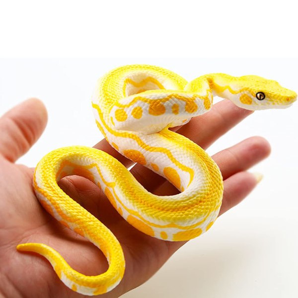 Realistisk falsk python leksak gummi orm python karaktär Halloween skämt rekvisita skräck present leksak