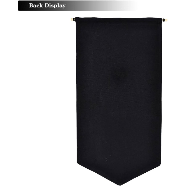 Svart väggmonterad brosch smyckesförvaringslåda emalj canvas förvaringslåda för banner örhängen halsband paljetter