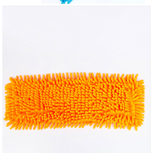 Retractable Microfiber Floor Mop Cleaner (x3 Vaihdettavat Moppipäät Oranssi), Sweeper Wood Laminate Tile Wet and Dry