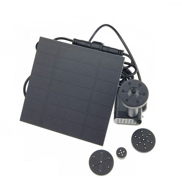 Solcelledrevet springvandspumpe 1,2W til havedekoration
