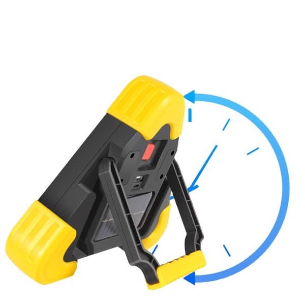 Bilskilt med LED-belysning, USB-lading, tre-i-ett-varseltrekant