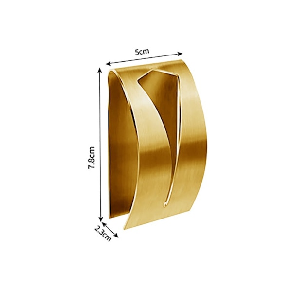 Sæt med 4 køkkenhåndklædekroge（guld）