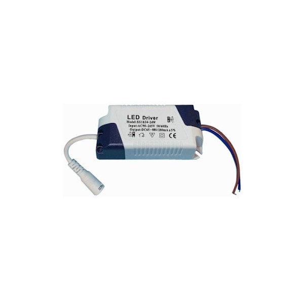 Pakke x3 Driver Transformer 18W-24W DC, multi-spændings input 85-265V Ac 50/60Hz, output 36-72 Vdc 240-260 mA. Velegnet til udskiftning af downlights og andre L