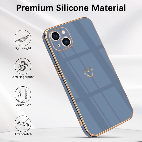 iPhone 13 Cover med Sødt Design, Blå