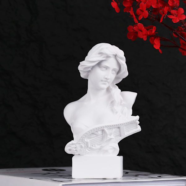 6\" H Gresk mytologi byste statue dekor, Artemis statuer romerske gudinnefigurer, brukt for skissepraksis estetikk statuer og skulpturer