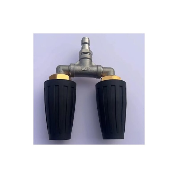 13x 9,6x13cm Kaksoisturbo pyörivä suihkusuutin, 4000 PSI 035 Pyörivä turbosuutin pistooli, 1/4 \"Pikaliitäntä, Puutarhatarvikkeet Korkeapainepesu