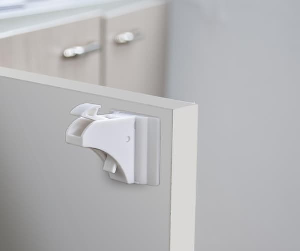 Barnsäkra Magnetiska Skåplås (10 Lås + 2 Nycklar)