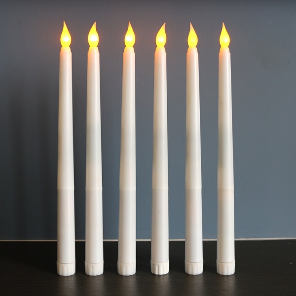 Liekittömiä kynttilöitä Halloween-koristeisiin, lämpimiä kimaltelevia LED-kynttilöitä kodin joulukoristeisiin (1 pakkaus)