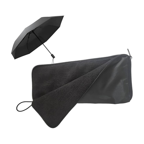 Foldbar paraplypose opbevaringspose til en udendørs larve med lynlås med hurtig opbevaringspose med hurtig tørring til foldbar paraply, bil, hus