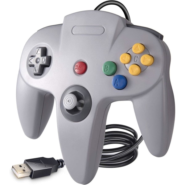 USB Gamepad for N64 Games, Classic N64 Bit USB Controller for Win