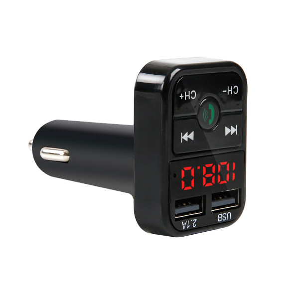 Bluetooth FM-sender, bilradioadapter med to USB-porte,