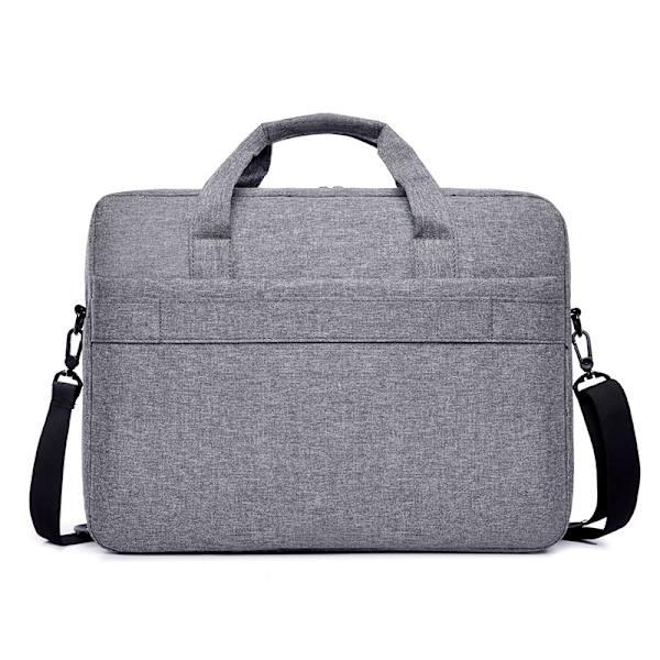 1 stk 15,6 tommers laptopveske, crossbody skuldertaske til nettbrett (grå)