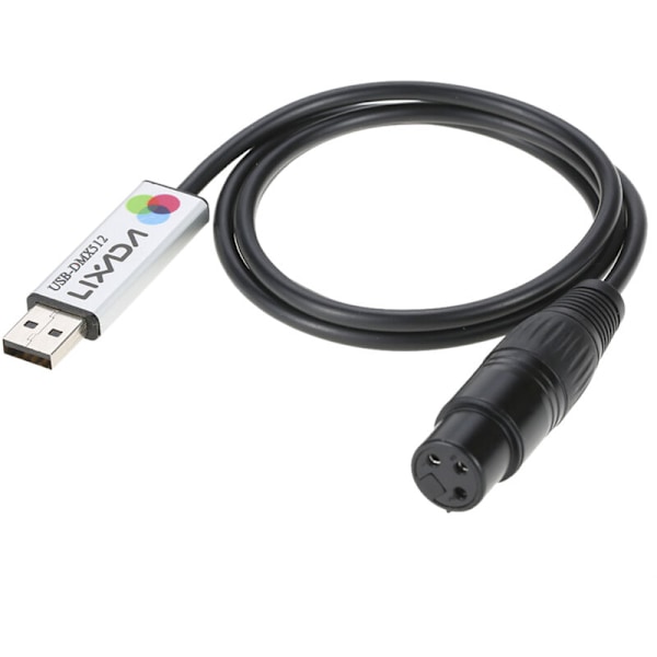 USB-liitäntäadapteri DMX LED DMX512 -valaisimen ohjaimeen PC-himmentimelle