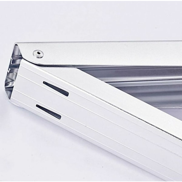 Silver Väggmonterad Fällbar Väggmonterad Klädhängare Torkställ Retractable Klädhängare Fällbar Klädhängare Platsbesparande Osynlig Torkställ Hol