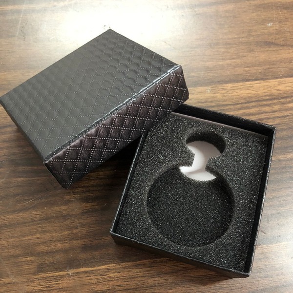 3 STK Pocket Watch Box Black Watch Chest Litchi Texture Leather Wa