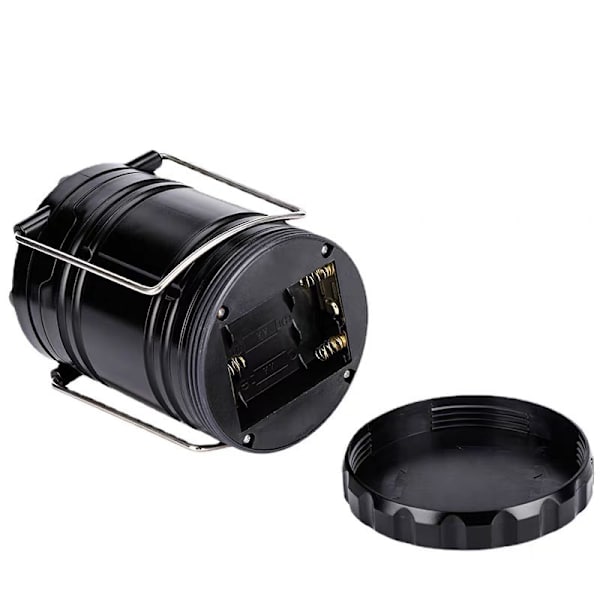 8,5*18cm - (Batterimodell (batteri ikke inkluderet)) Kurv Håndsving Camping Solar Lanterne, Ultra Lys Portable LED Lommelygte, Læsning, Vandring, Nødsituation