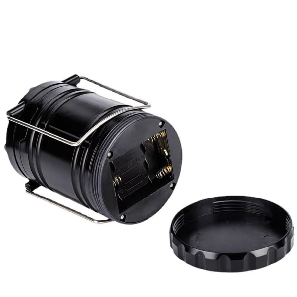 8,5*18cm - (Batterimodell (batteri ingår ej)) Vevar Handvev Camping Solcellslykta, Ultraljus Bärbar LED Ficklampa, Läsning, Vandring, Nöd
