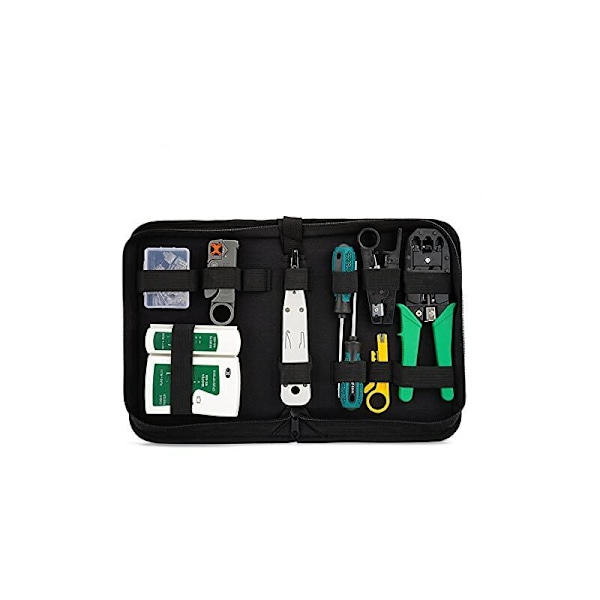 Nettverksreparasjonsverktøy Crimping Tool Kabeltester Kontakter Crimper Verktøy Egnet for DIY Datamaskin for RJ45 RJ11 Cat5e Cat 6 Kabeltester
