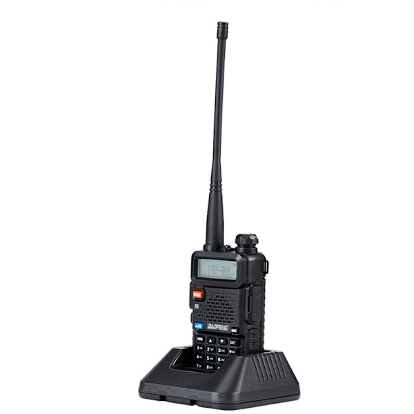 BAOFENG UV-5R Walkie Talkie FM-sender To-vejs radio Dual Display VHF 136-174 UHF 400-520mHZ 5W To-vejs skinke radio Genopladelig VOX Bærbar skinke