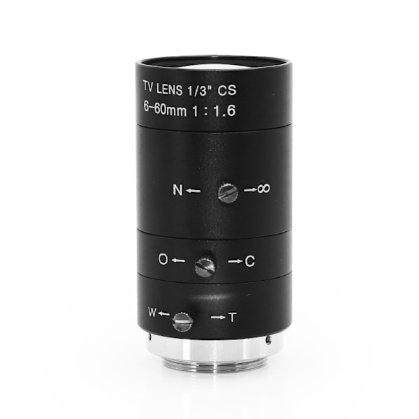 6-60mm håndholdt zoom F1.6 Cs C-mount objektiv