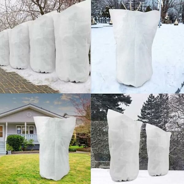 Vinterskydd för växter, Vinteröverdrag, Fiberduk Växtskydd Frostskydd för krukväxter och grönsaker (140 x 200CM)