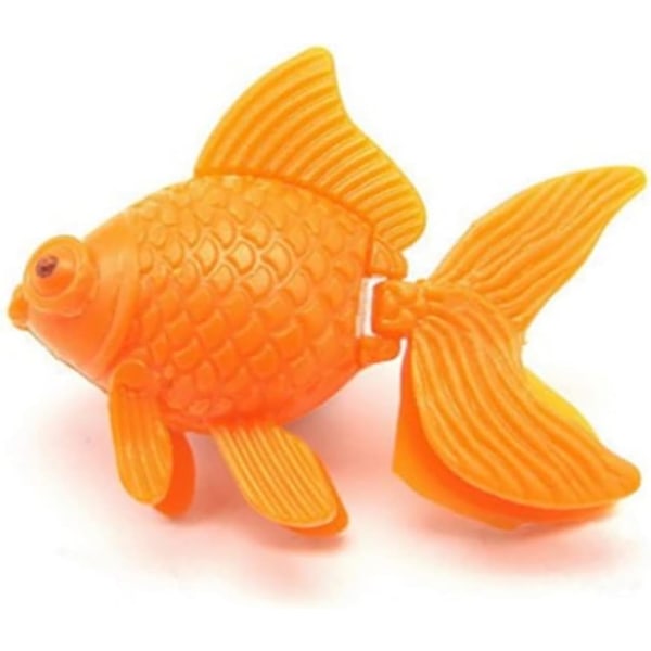 50 Stk Akvarium Plast Kunstige Fisk Realistisk Orange Guldfi