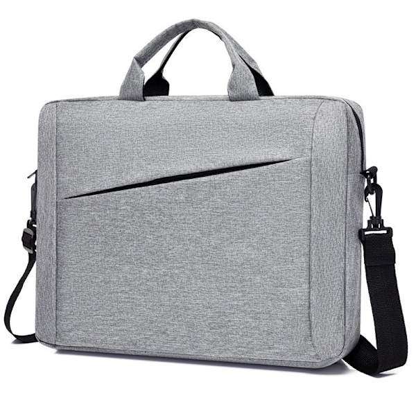 15,6 tuuman kannettavan tietokoneen laukku, crossbody-olkalaukku kannettavalle tietokoneelle tai tabletille (harmaa)