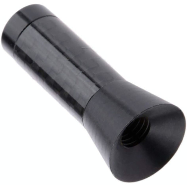 Kolfiber Bilantenn, Universell Bilantenn, Mini Kort 3,5 cm Bilradioantenn för Statisk Undertryckning, AM/FM Signalförstärkning (Svart)