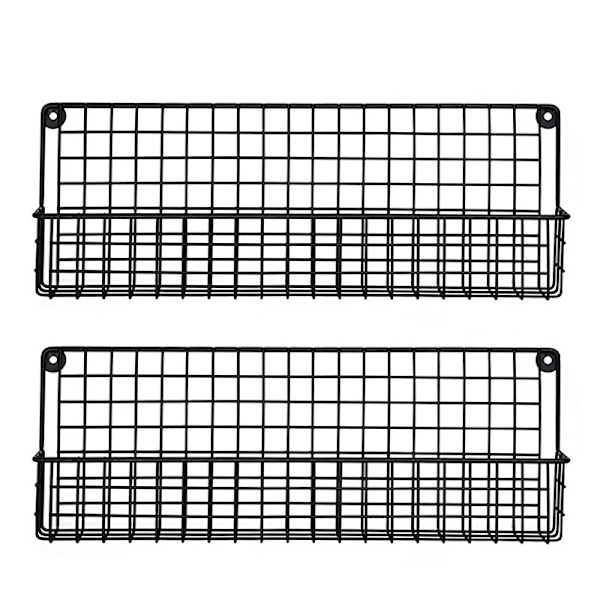 Seinälle kiinnitettävä kaapin oven mausteteline, 2-tasoinen metalliritilämaustepurkkiteline, maustepulloteline keittiöön, kaappeihin, kaappeihin, pannuun