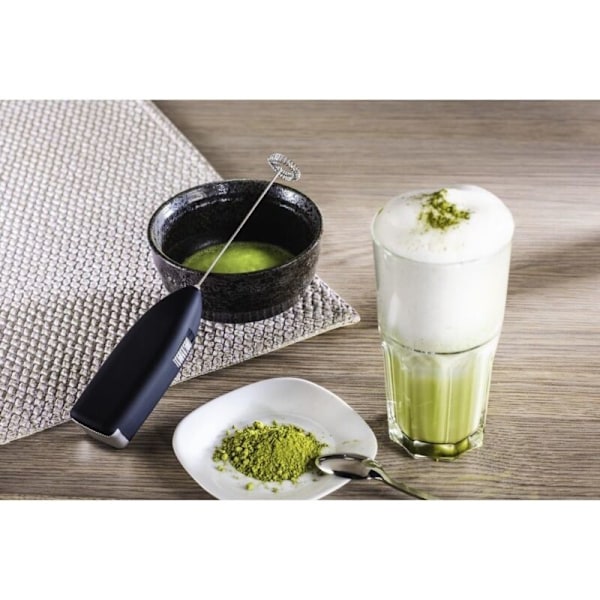 \"Milchicopter\" melkeskummer (stål, svært kraftig motor på 14 000 omdreininger/minutt, spesiell spiral, enkel rengjøring, melkemousseur, matcha-kost)