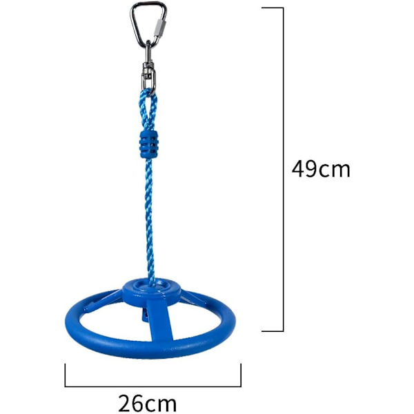 Svinghjul til Slackline (Blå) - Tilbehør til udendørs brug