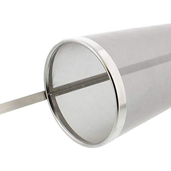 Brew Hopper Spider -suodatin, ProMaker 1 gallona ruostumaton teräs, 300 mikronin verkkosetti humalalle olutsuodattimeen (5,3 x 16 tuumaa)