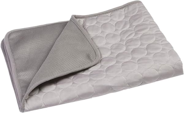 Silk Cool Box för hundar Grå 55*70cm Cool Box för katter och hundar Kennel Madrass