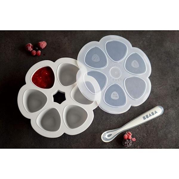 Silikone multi-portioner i premium kvalitet, ekstrem termisk resistens, ovn og mikroovn, 6 uafhængige celler, hermetisk låg, fremstillet i Italien, 6x150 ml, g
