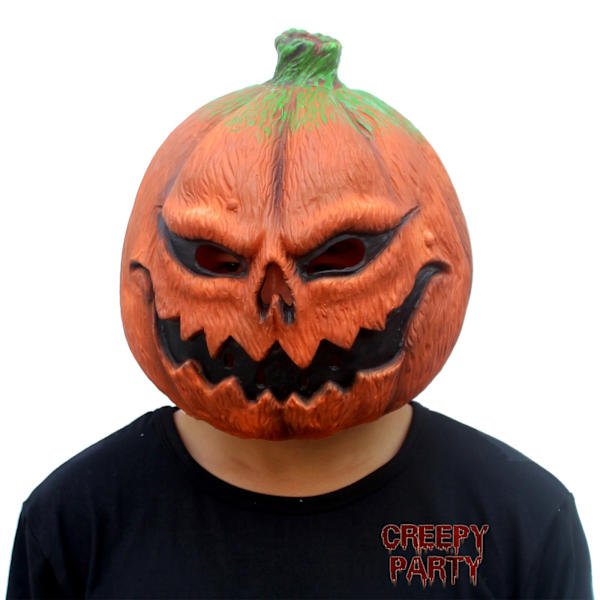 Luksuriøse Halloween-maskerader med gresskarhode (gresskar)