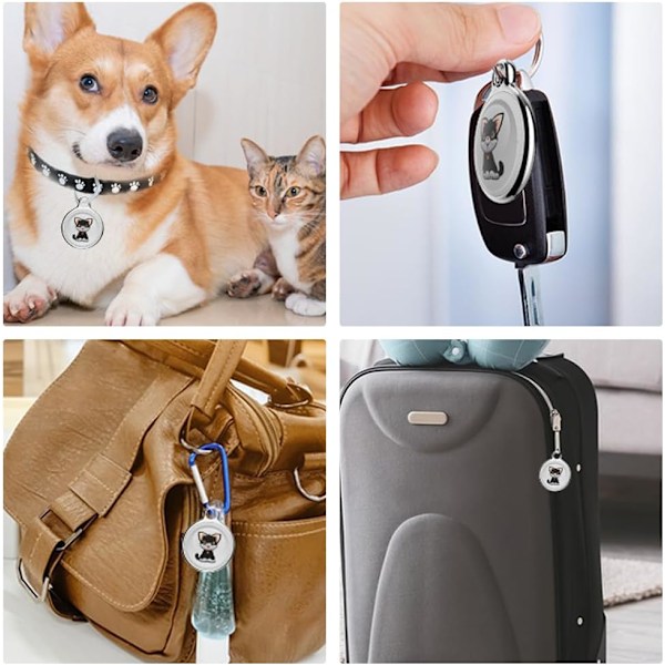 Mini GPS Katte Tracker - Vandtæt Halsbånd til Real-Time Lokationssporing af Katte & Hunde