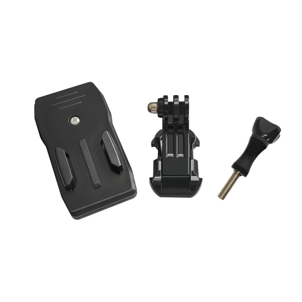 Roterende Actionkamera Ryggsekkfeste - 360 Graders Rotasjonsklemme, for GoPro Hero 9, 8, 7, Insta360, DJI Osmo Action og Andre Actionkameraer
