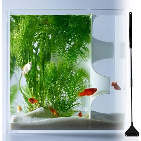 Algskrapa, Akvariumskrapa Algrengörare, Akvarium Rengöringsrakblad, (62 cm, 10 Ersättningsblad)