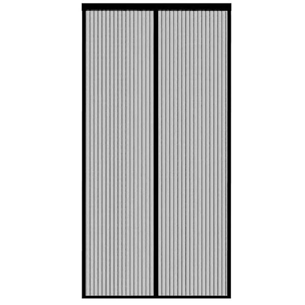 Magnetisk insektsavvisande myggnät för dörr Myggnät Mesh Gardin för dörr upp till 90 x 210 cm (Svart)