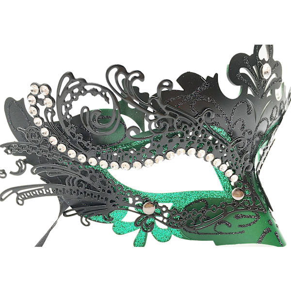Kvinners/menns maske i metall for maskerade, venetiansk halloween-kostymemaske, Mardi Gras-maske