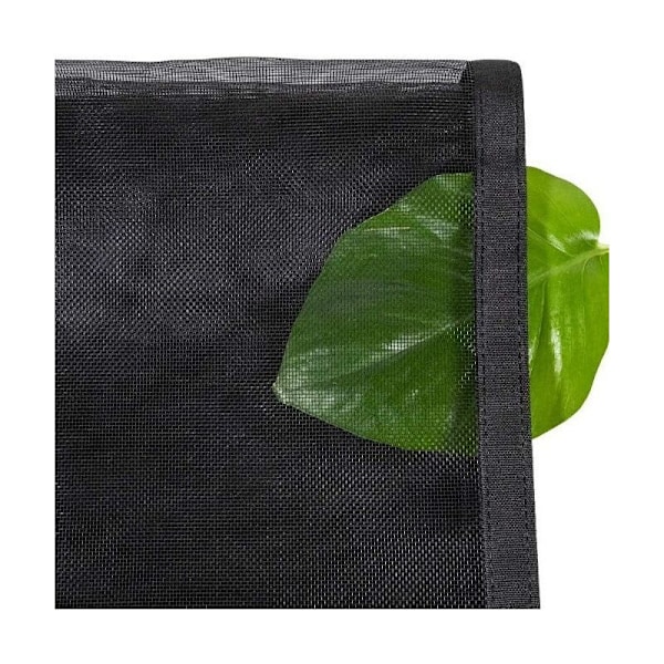 Magnetisk Dørskærm - Kraftigt Maskenet, Magnetisk Forsegling fra Top til Bund, Automatisk Lukning, Hold Frisk Luft Inde (120x210 CM, Sort)