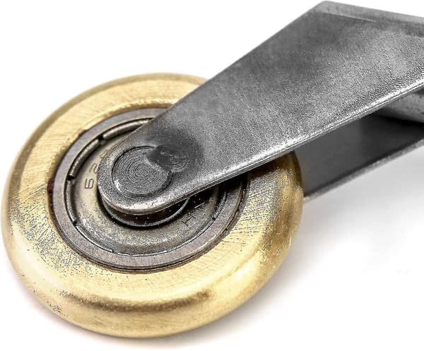 Hæklet diameter 6mm penny rulle, vinkel søm messing rulle, egnet til svejsning og sømning